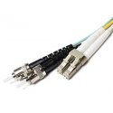 OM3 LC-ST 10Gb 50/125 Multimode Duplex Fiber Cable