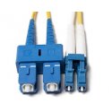 LC SC Plenum OS2 Duplex Fiber Patch Cables, Yellow SMF DX 9/125 jumpers LC/SC