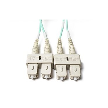 OM3 SC SC Duplex Fiber Patch Cable 10G Multimode 50/125