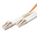 OM2 LC LC Plenum Duplex Fiber Patch Cable 50/125 Multimode