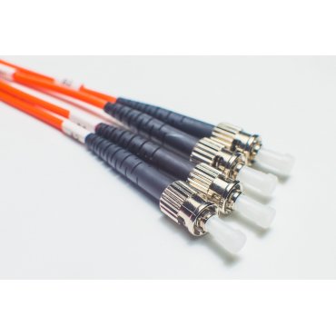 OM1 ST ST Duplex Fiber Patch Cable 62.5/125 Multimode