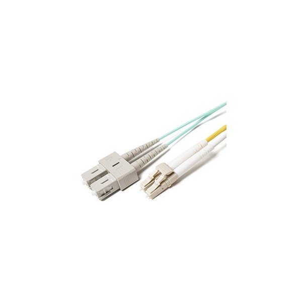 Multi-Pack 1M OM4 LC SC Fiber Patch Cables 50/125 Duplex Multimode